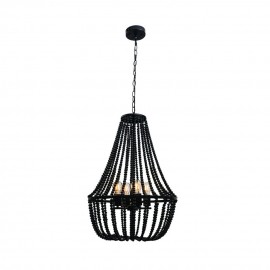 Mercator-Willow 1 & 4 Light Pendant - Black